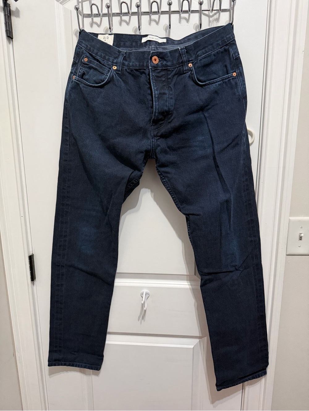 Billy Reid Double-Dyed Slim Jeans - 36 x 32